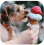 dog licks ice cream